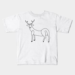 Little Deer Doodle Kids T-Shirt